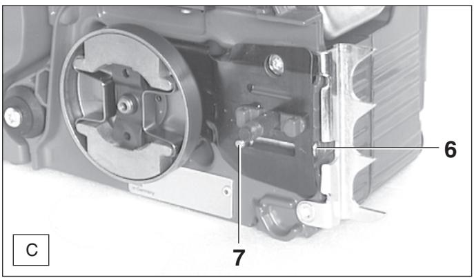 MAKITA DCS401 - Mounting the guide bar and saw chain - 2