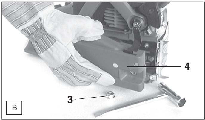 MAKITA DCS401 - Mounting the guide bar and saw chain - 7