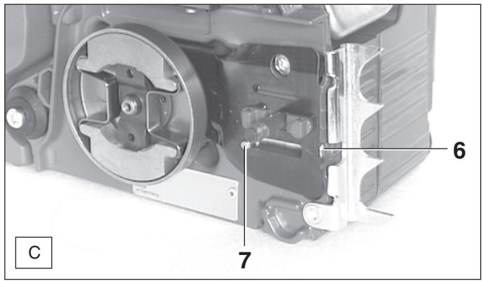 MAKITA DCS401 - Montage du rail-guide et de la châne de sciage - 2