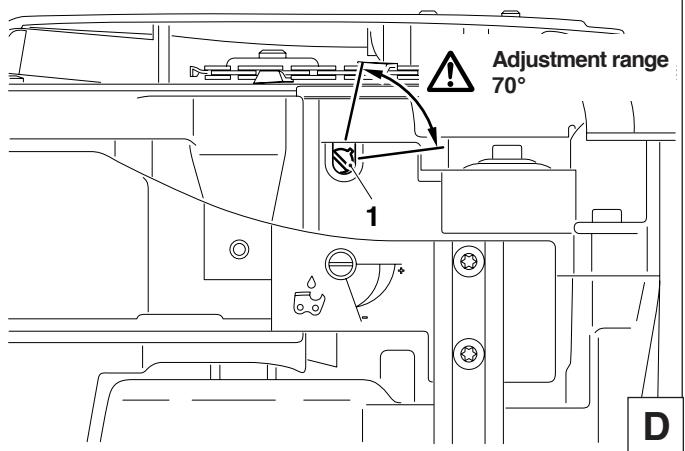 MAKITA DCS6400 - Adjusting the chain lubrication - 2