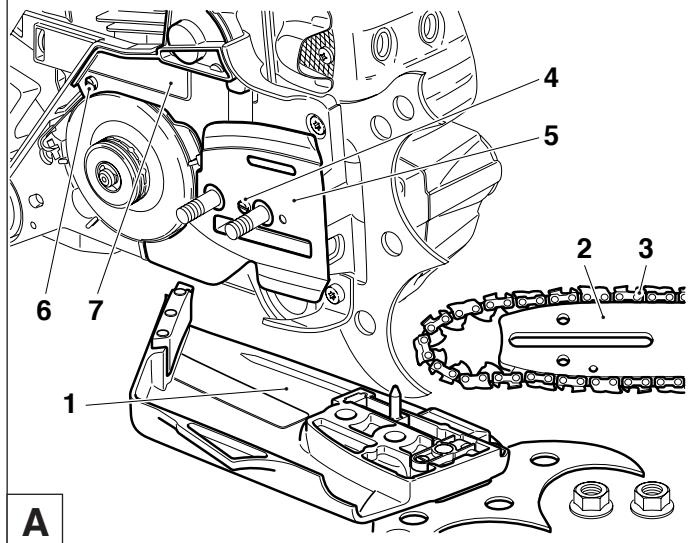 MAKITA DCS6400 - Limé et guidage de la lime - 7