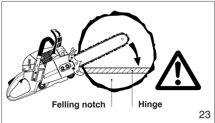 MAKITA DCS6400 - Felling instructions: - 6