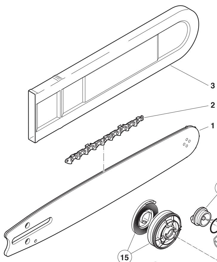 MAKITA DCS6400 - Extrait de la liste des pièces de rechange - 2