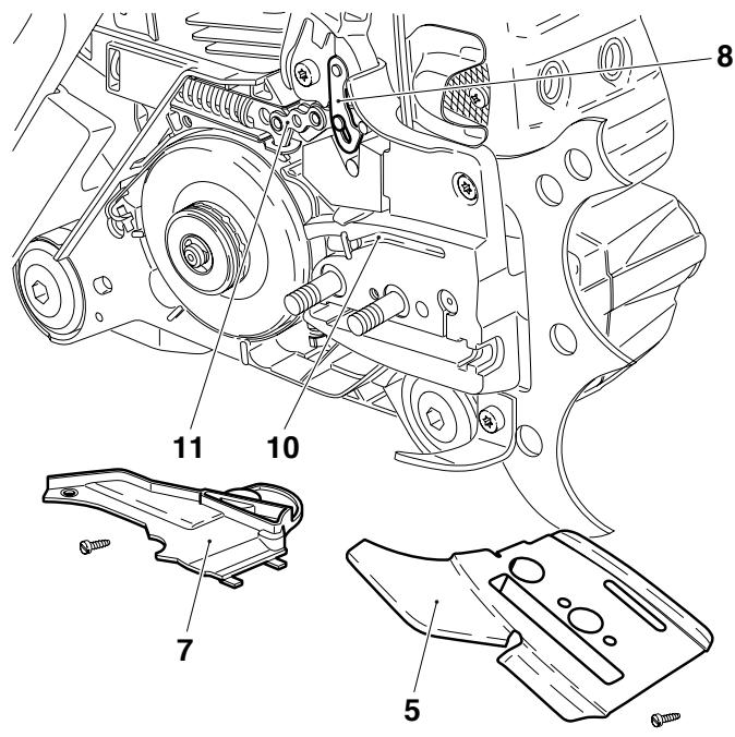 MAKITA DCS6400 - Cleaning the brake band and sprocket interior - 1