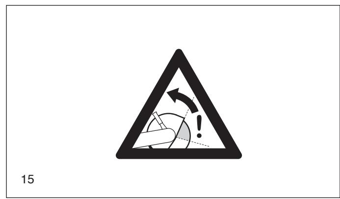 MAKITA DPC7341 - Important! Before cutting, remove all foreign objects, such as rocks, gravel, nails etc. from the cutting area. Otherwise, such objects can be flung away by the disc with great speed. Injury hazard! - 1