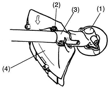 MAKITA EM4251 - Utilisation du protecteur pour lame métallique/lame à fil - 2