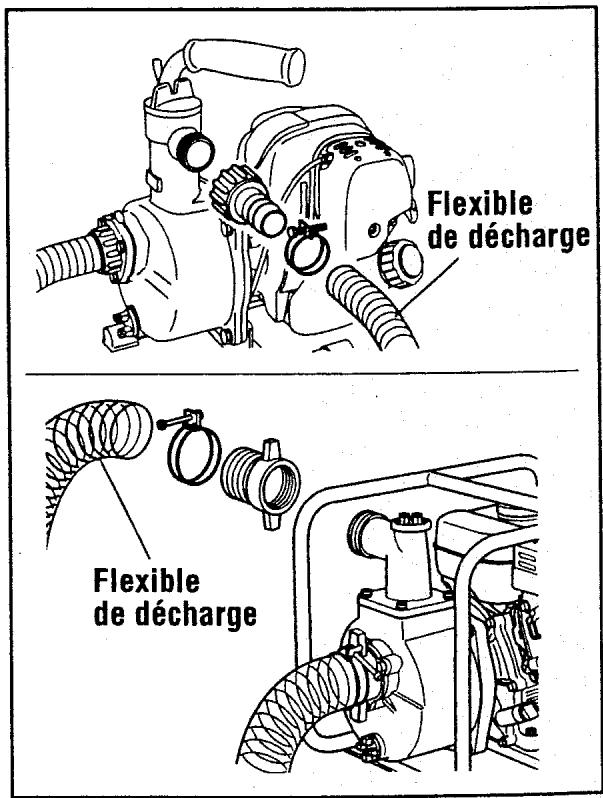MAKITA EW120R - CONNECTER LE FLEXIBLE DE DÉCHARGE - 1