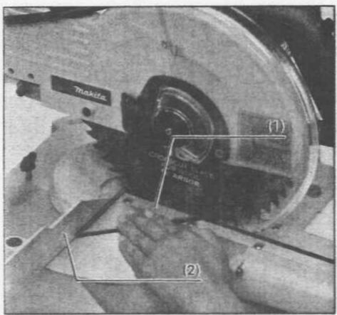 MAKITA LS1011 - 1) Angle d'onglet - 1