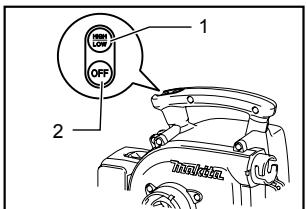 MAKITA LXCV02 - Accioncimiento del interruptor - 1