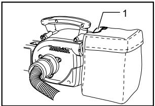 MAKITA LXCV02 - Instalación de la bolsa para polvo - 2