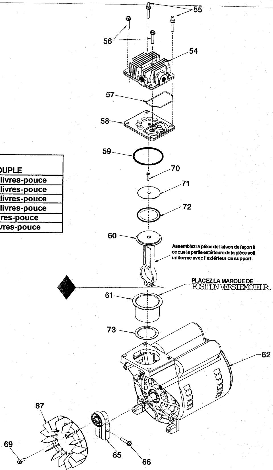 MAKITA MAC2200 - - DIAGRAMME DE LA POMPE DU COMPRESSEUR D'AIR - 1