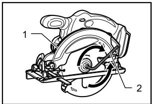 MAKITA BSS610 - Retrait ou pose de la lame - 1
