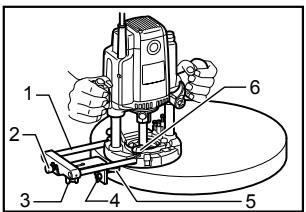 MAKITA RP2301FC - Trimmer guide (optional accessory) - 2