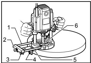 MAKITA RP2301FC - Guide d'affleurage (accessoire en option) - 2