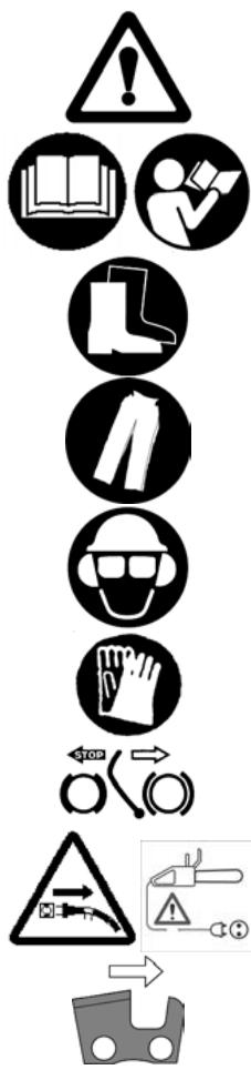 MCCULLOCH ES 16 - Symboles utilisés - 1