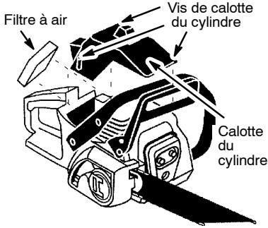 MCCULLOCH 441 - Nettoyage du filtré à air : - 1