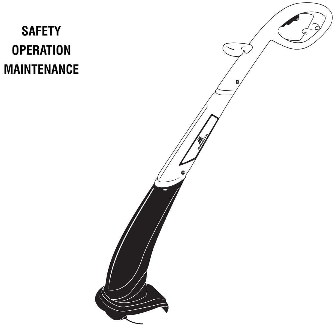 MCCULLOCH MCT2024 - USER MANUAL Electric Grass Trimmer - 1