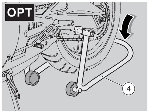 APRILIA RS 50 - Important se faire aider par une personne à prendre le véhicule en position verticale avec les deux roues appuyées au sol. - 1