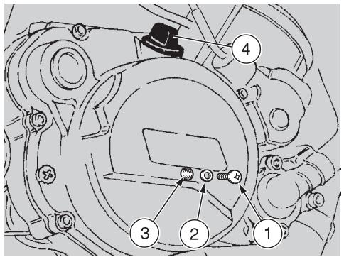 APRILIA RS 50 - Important se faire aider par une personne à prendre le véhicule en position verticale avec les deux roues appuyées au sol. - 2