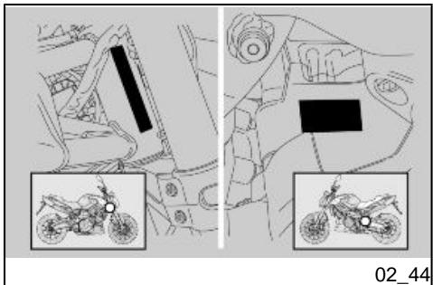 APRILIA SHIVER 750 ABS - Compartmento porta-doc./kit herramentas (02_43) - 1