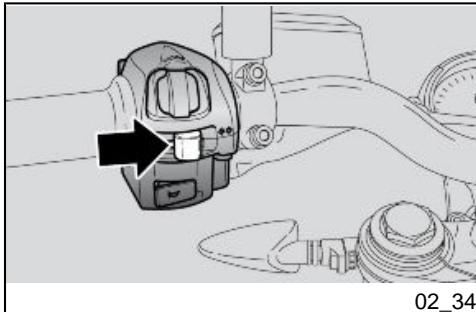APRILIA SHIVER 750 ABS - Para bloquear la direccion: - 1