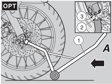 APRILIA ETV MILLE CAPONORD RALLY - CONTROLE DE L'AXE FIXE DE BRAS OSCILLANT - 1