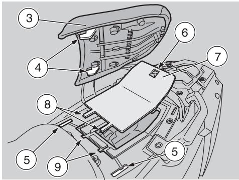 APRILIA ETV MILLE CAPONORD RALLY - Pour remetre en place le cache (7) : - 1