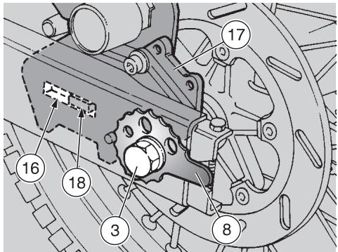 APRILIA ETX 125 - Roue arrière - 2