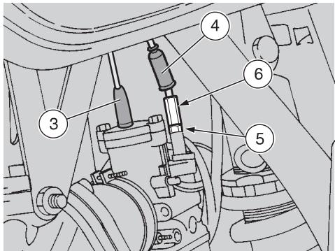 APRILIA ETX 125 - Vérification de l'usure des plaquettes - 4
