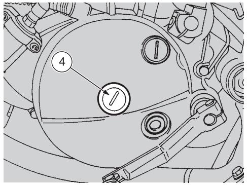 APRILIA ETX 125 - Réglage en hauteur du levier de frein arrière - 5