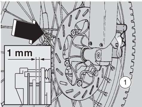 APRILIA ETX 125 - Réglage de la précharge de l'amortisseur arrière - 2