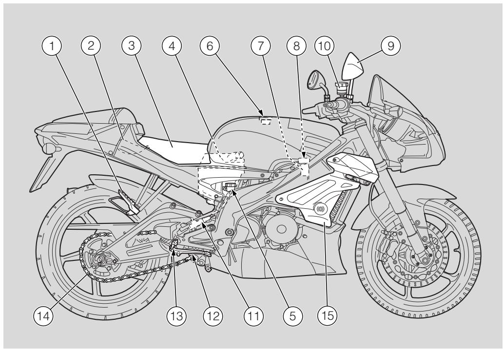 APRILIA RS 125 TUONO - LEGENDE - 2