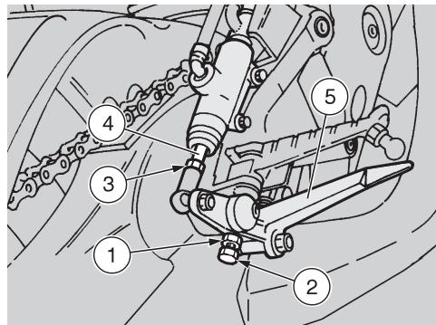 APRILIA RS 125 TUONO - REGLAGE DU LEVIER DE CHANGEMENT DE VITESSE - 1