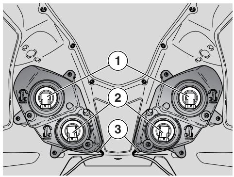 APRILIA RSV 1000R FACTORY - Reemplacement des ampoules du tableau de BORD - 2