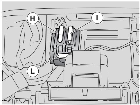APRILIA RSV 1000R FACTORY - Disposition des fusibles secondaires de 15A - 1