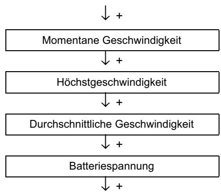 APRILIA RSV 1000R FACTORY - ANZEIGE DER MOMENTANEN, DURCHSCHNITTS-/HOCHSTGESCHWINDIGKEIT UND BATTERIESPANNUNG - 2