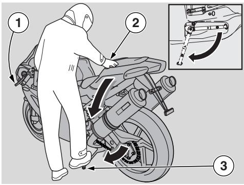 APRILIA RSV 1000R FACTORY - Bequille laterale - 1
