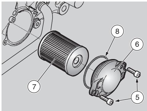 APRILIA RSV 1000R FACTORY - Reemplacement du filtre a HUILDE du moteur - 1