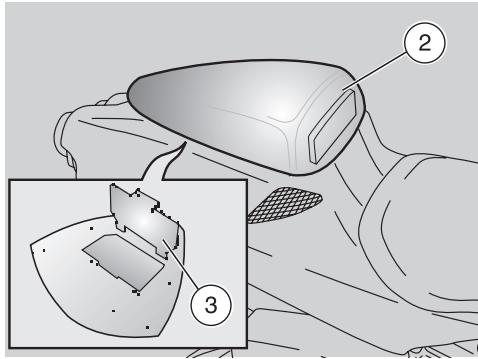 APRILIA RSV MILLE R - DEBLOCAGE/BLOCAGE DE LA PROTECTION DE FERMETURE DU COFFRE A DOCUMENTS/TROUSSE A OUTILS - 1