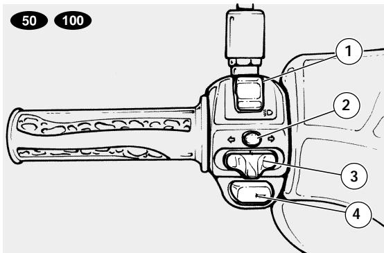 APRILIA SCARABEO 50 I.E 100 4T - COMMANDES SUR LE COTE GAUCHE DU GUIDON - 1