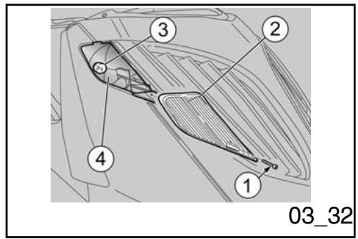 APRILIA SPORTCITY 125-200 - Reglage du projecteur (03_30, 03_31) - 1