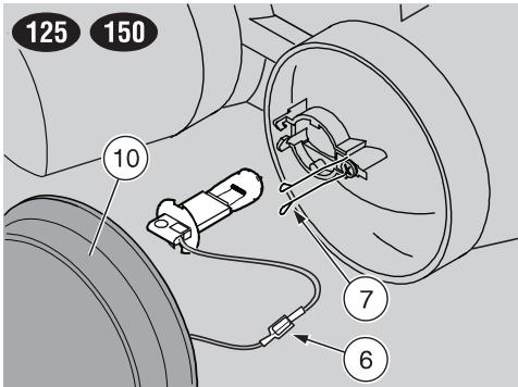 APRILIA SR 150 - Ampoule du feu de croisement - 1