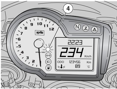 APRILIA TUONO 1000 R - REGLER L'HEURE - 1