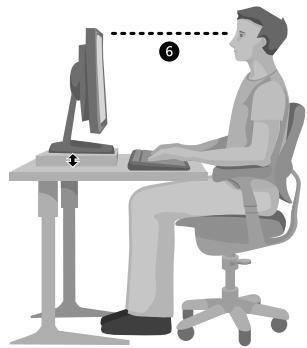 MICROSOFT WIRELESS OPTICAL DESKTOP 700 - Pour prévenir tout risque de torticolis, essayez les conseils suivants : - 1