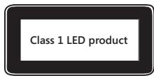 MICROSOFT WIRELESS OPTICAL DESKTOP 700 - Information About LED Devices - 1
