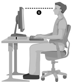 MICROSOFT WIRELESS OPTICAL DESKTOP 700 - To minimize neck bending and twisting, try the following: - 1