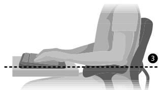 MICROSOFT WIRELESS OPTICAL DESKTOP 700 - Pour éviter d'étendre les bras et favoriser une position comfortable des épaules et des bras, essayez les conseils suivants : - 1