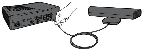 MICROSOFT KINECT - Connect the Sensor to Your Xbox 360 S Console - 2