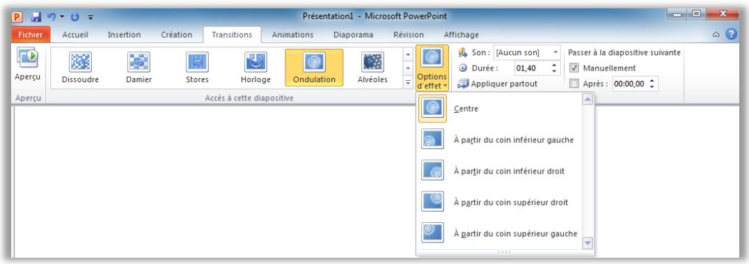MICROSOFT POWERPOINT 2010 - Transitions entre les diapositives - Amélioration ! - 2