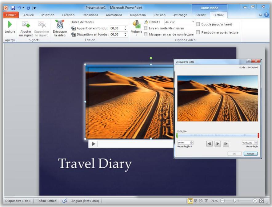 MICROSOFT POWERPOINT 2010 - Incorporez, éditez et formatez des videos - Nouvelle ! - 1